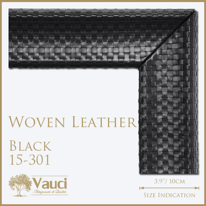 Woven Leather-Black-15301