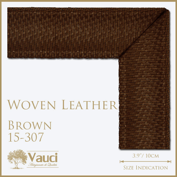 Woven Leather-Brown-15307