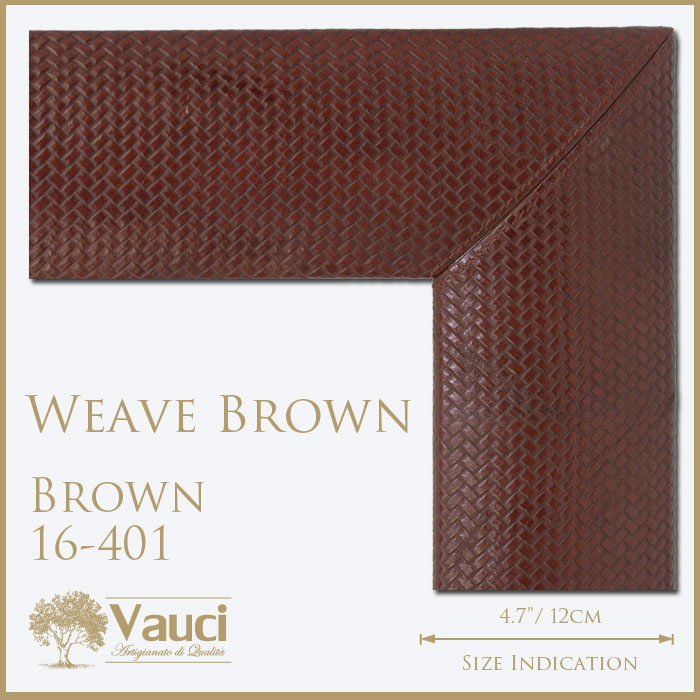 Woven Leather-Brown-16401